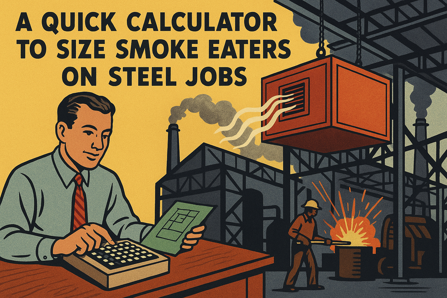 CFM Math for Welding Bays: A Quick Calculator to Size Smoke Eaters on Steel Jobs